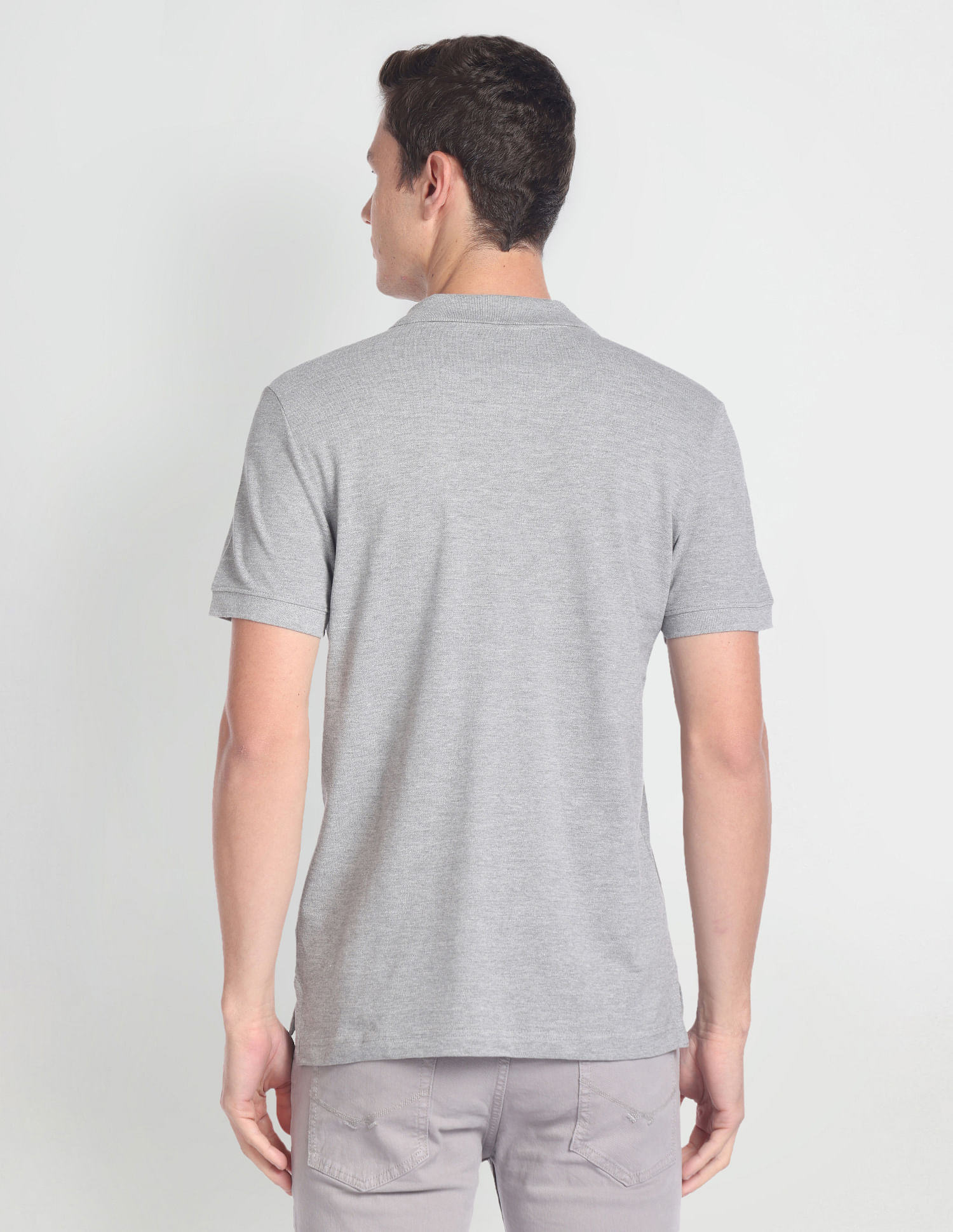 U.S. Polo Assn. Denim Co. Solid Muscle Fit Polo Shirt