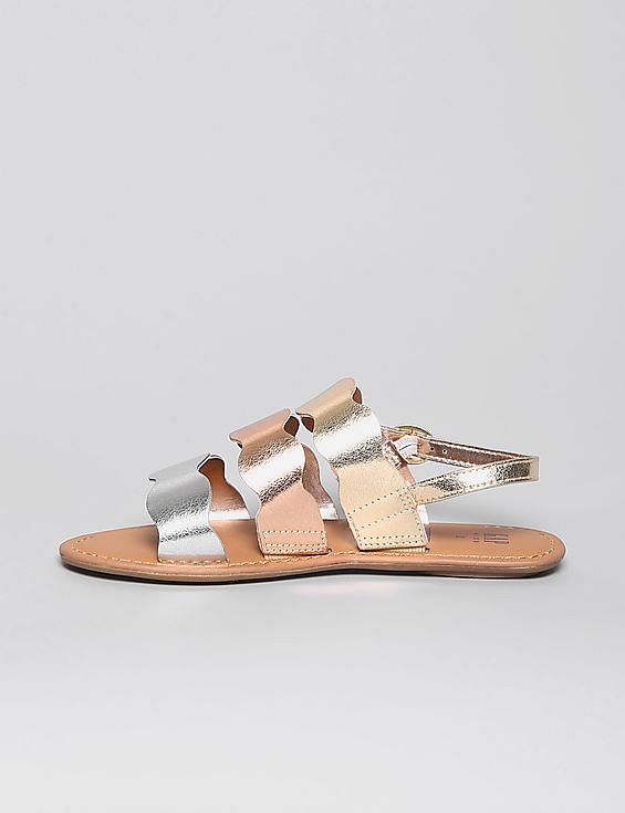 Buy GAP Girls Gold Metallic Sandals NNNOW