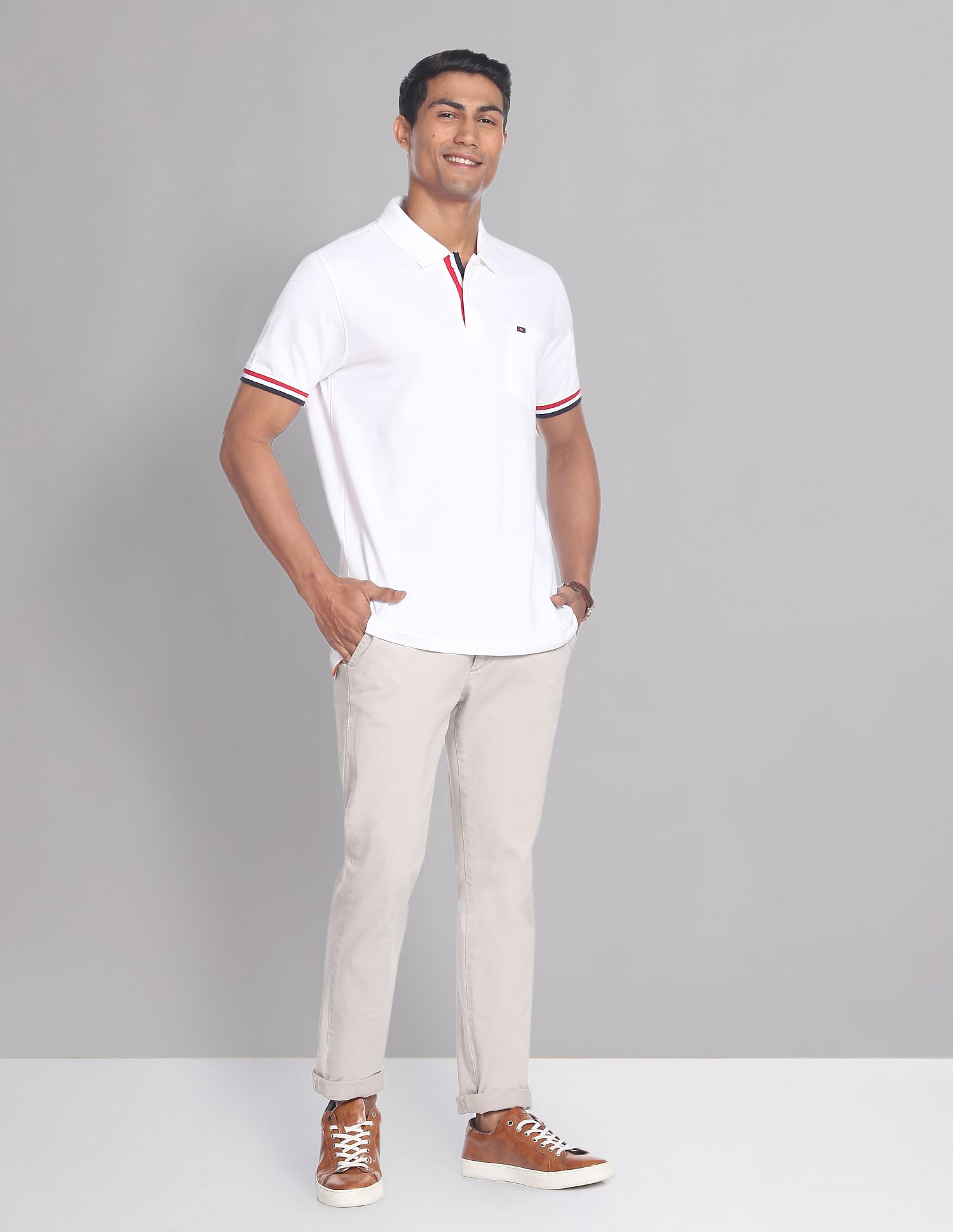 AD by Arvind Patch Pocket COOL-IT Real Deal Polo Shirt