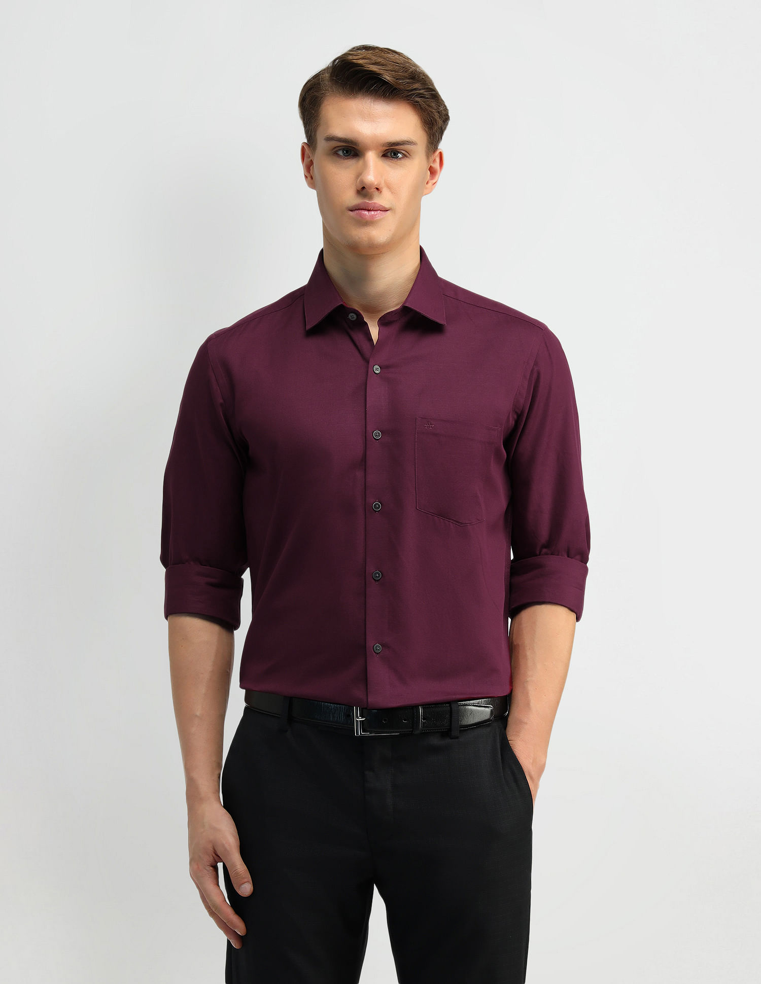 Arrow Manhattan Slim Fit Cotton Shirt