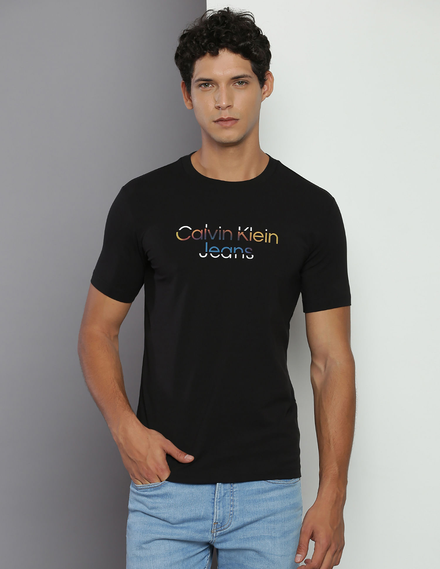 Calvin Klein Brand Print Gradient T-Shirt