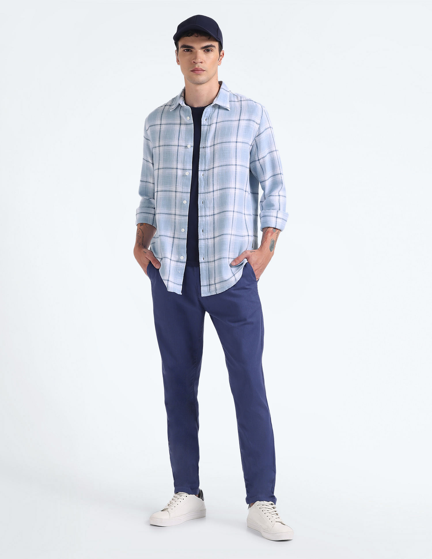 Flying Machine Tartan Check Slim Shirt