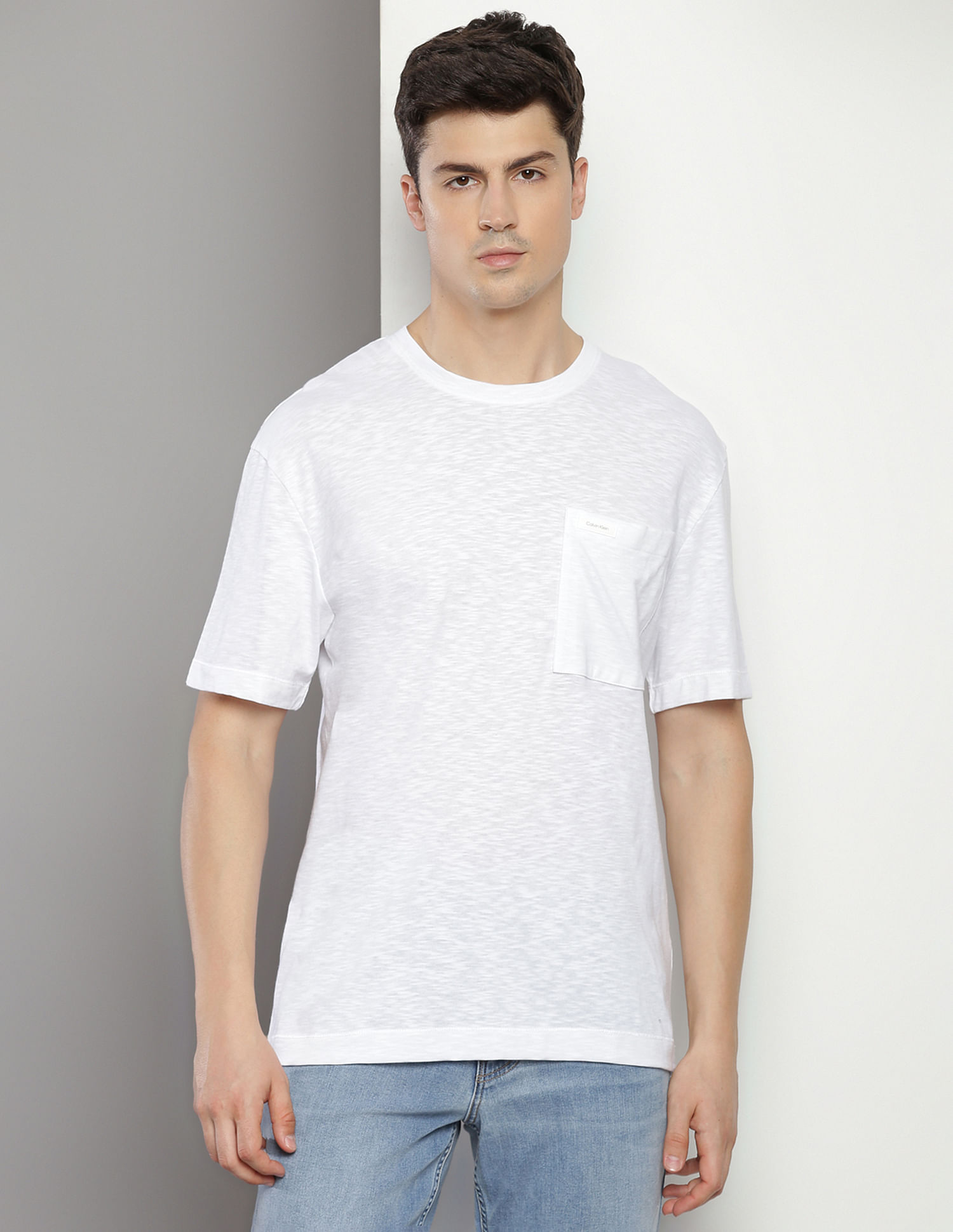 Calvin Klein Lightweight Slub Pocket T-Shirt