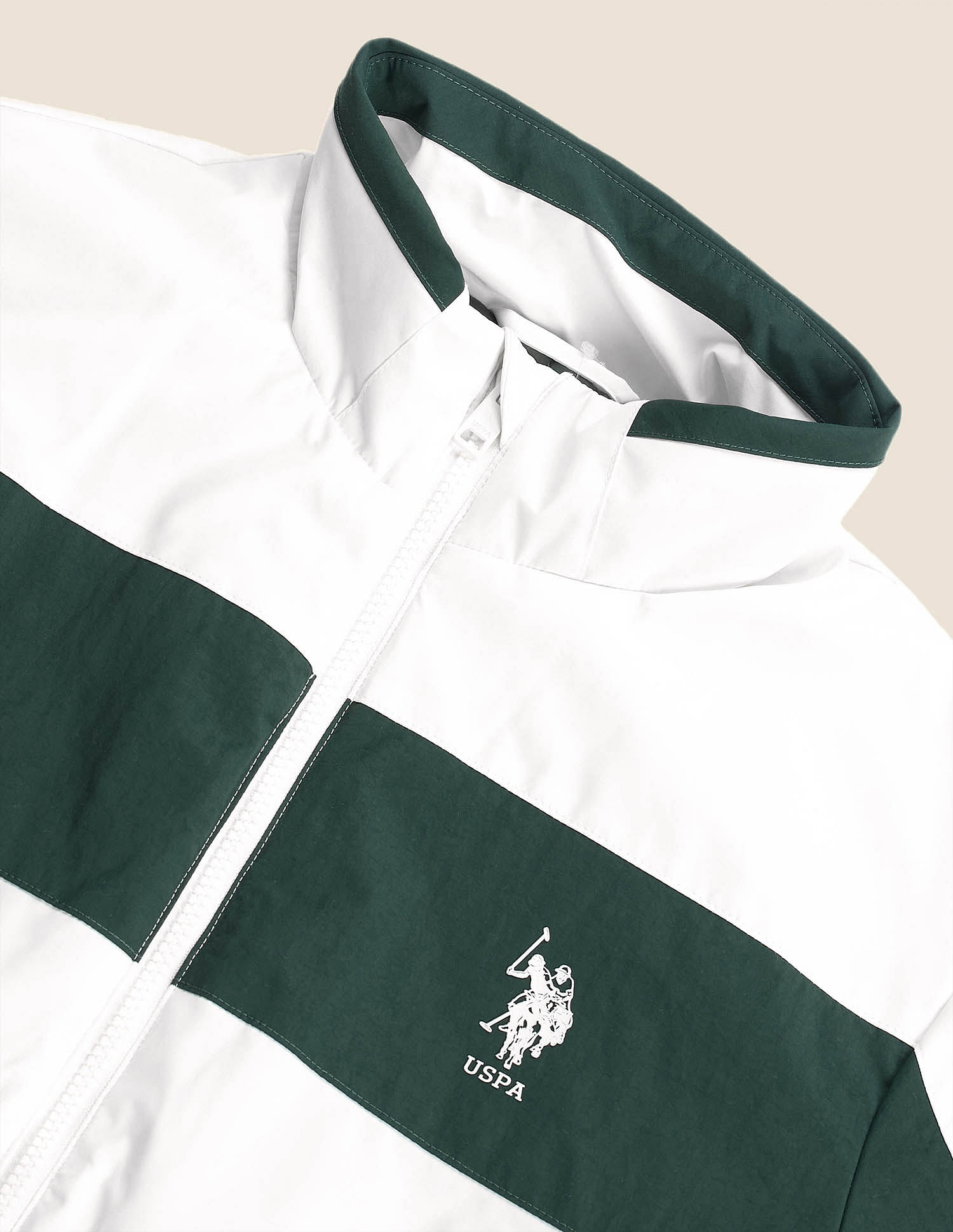 U.S. Polo Assn. Colourblocked Regular Fit Jacket