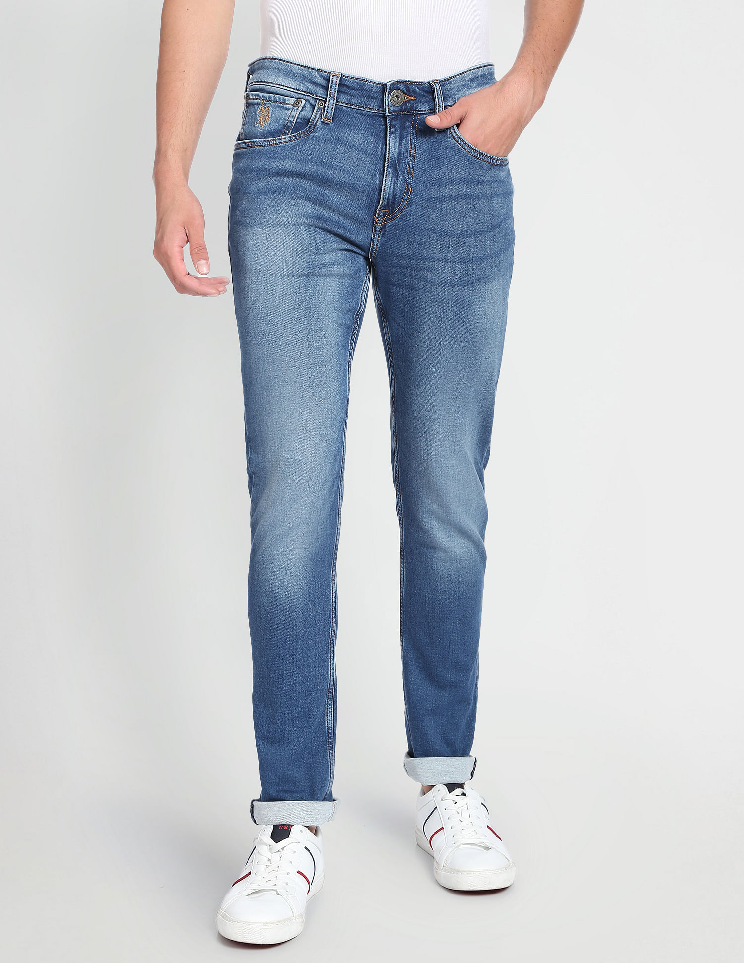 U.S. Polo Assn. Denim Co. Brandon Slim Tapered Fit Blue Jeans