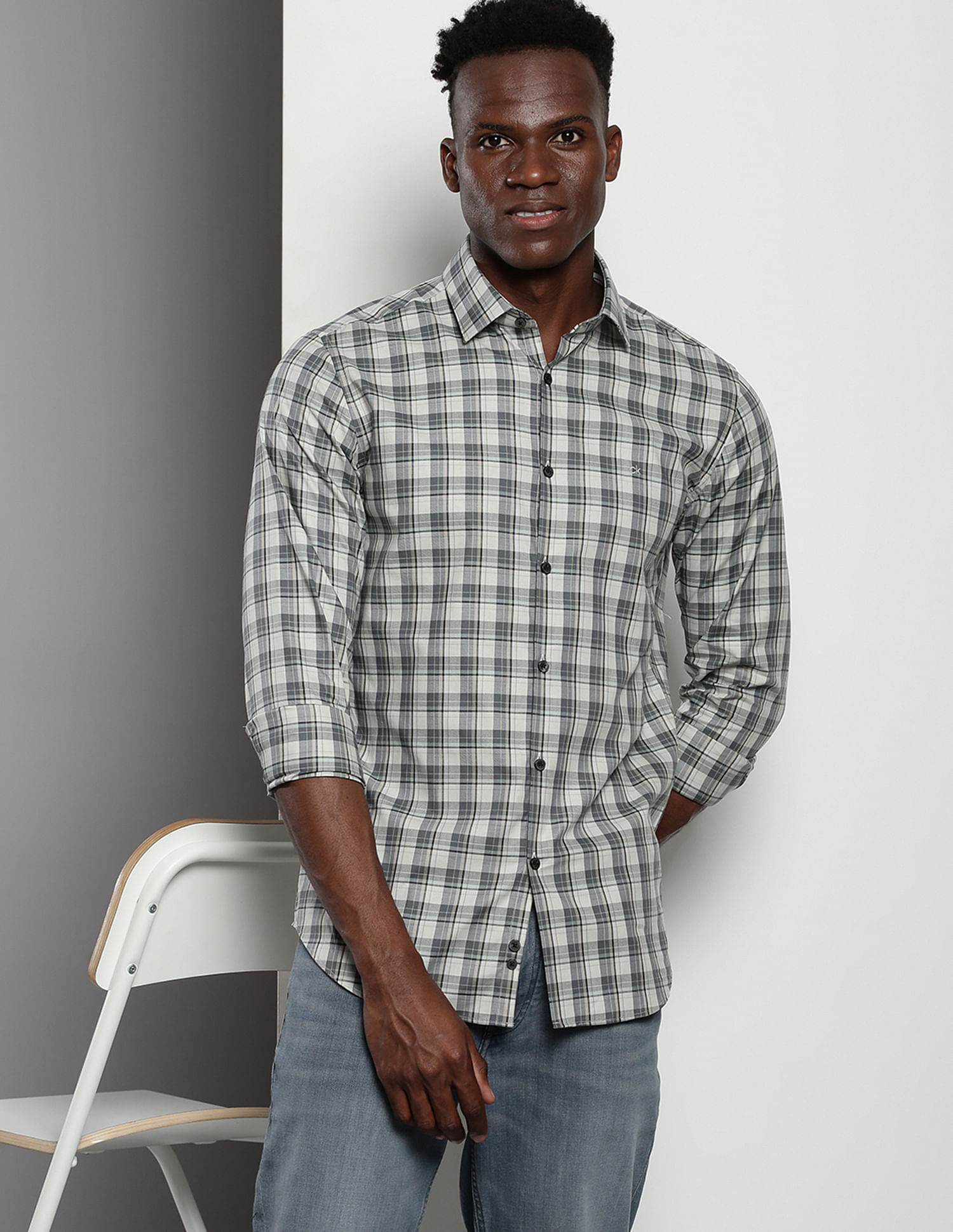 Calvin Klein Tartan Check Twill Shirt