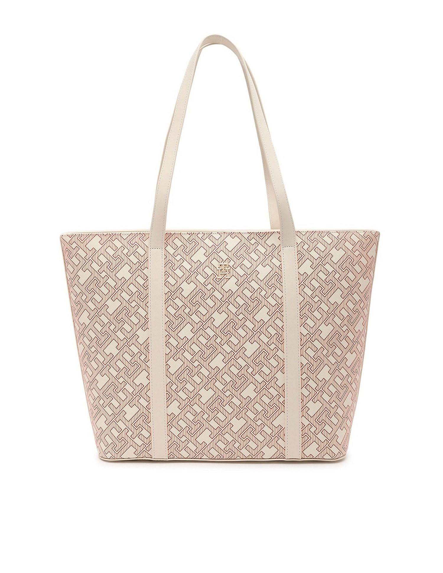 Tommy Hilfiger Logo Orange Pu Tote Bag