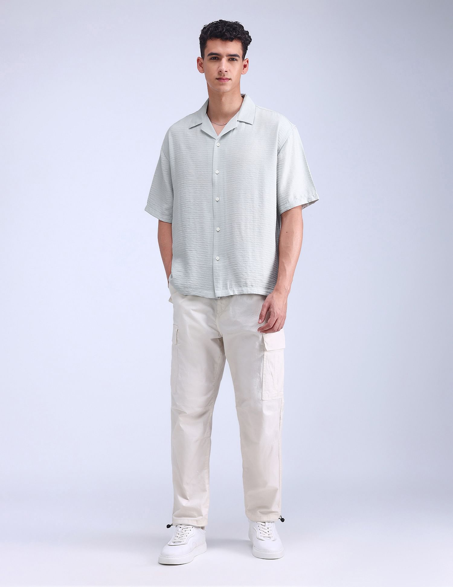 Flying Machine Oversized Fit Twill Shirt