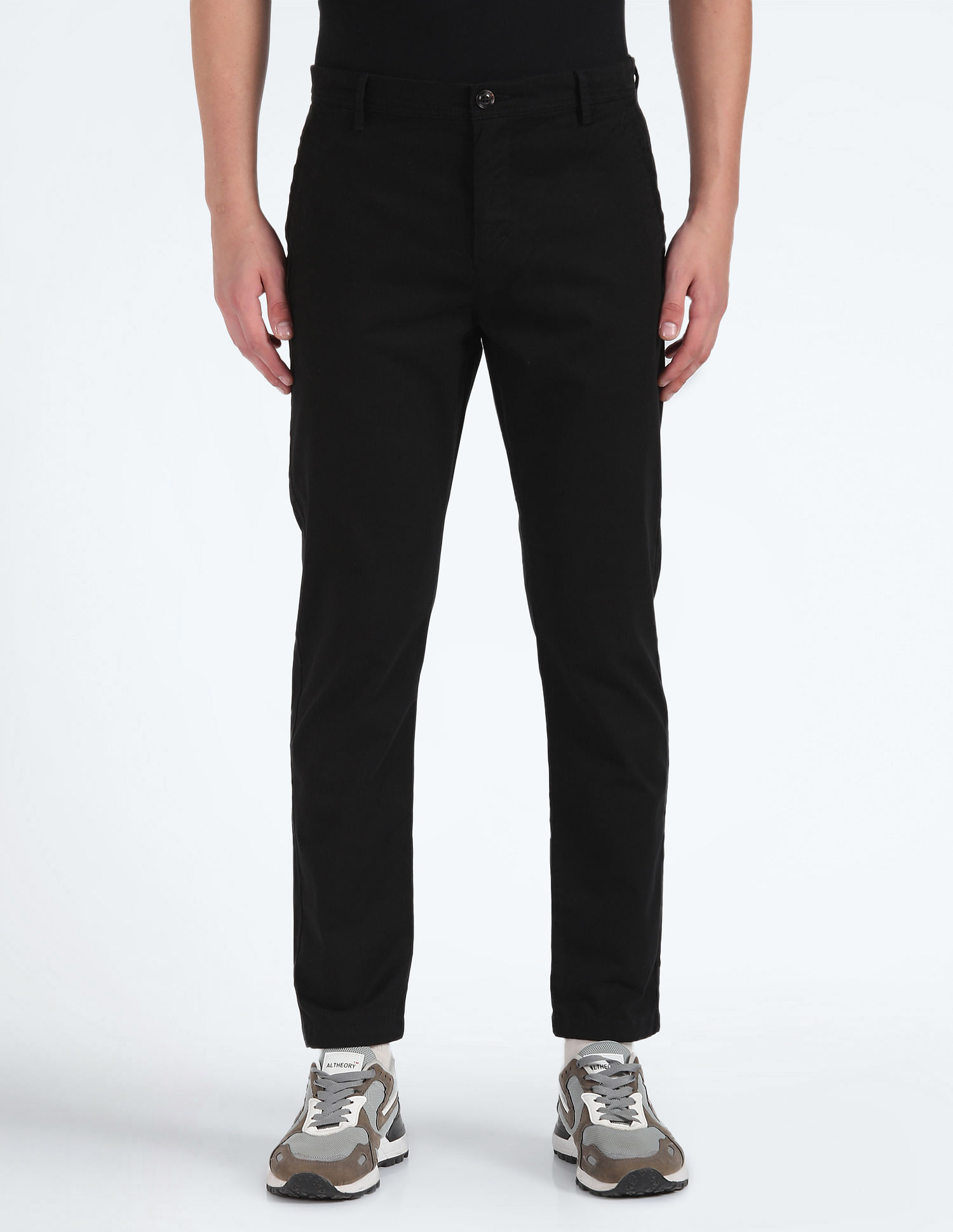 Flying Machine Twill Solid Trousers