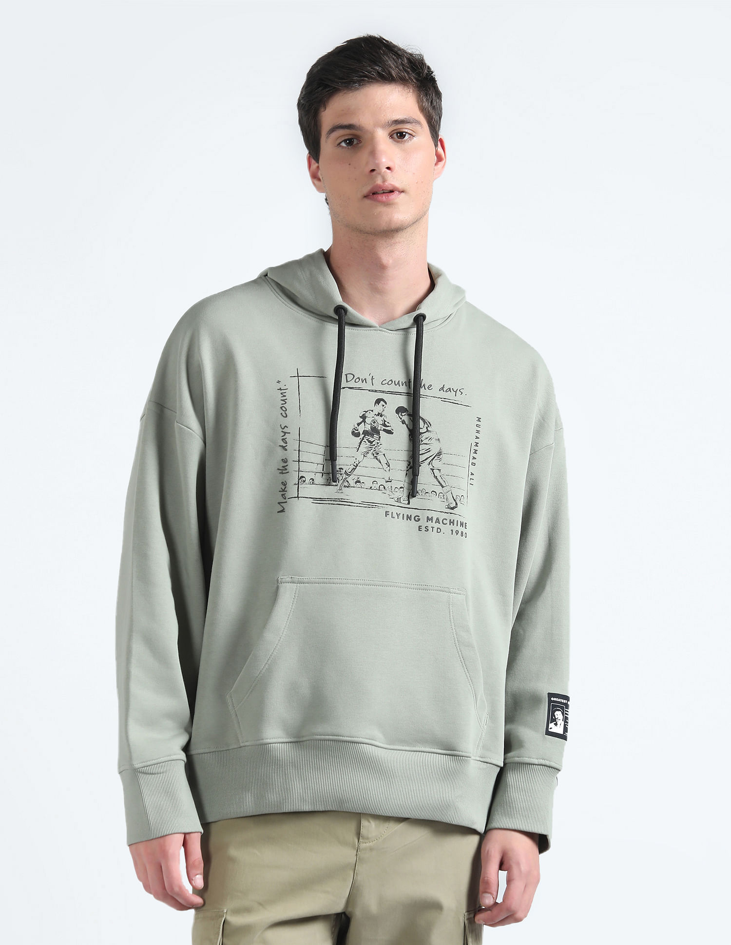 Flying Machine FM X Muhammad Ali Hooded Sweatshirt