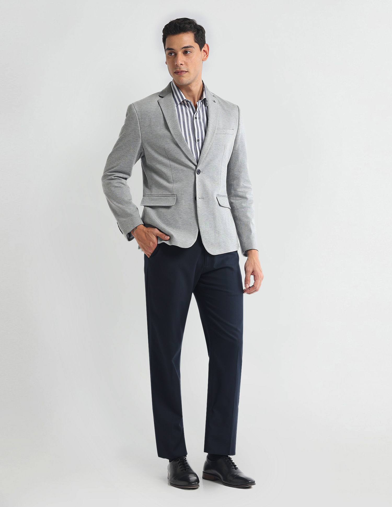 Arrow Zero Calorie Slim Fit Knit Blazer