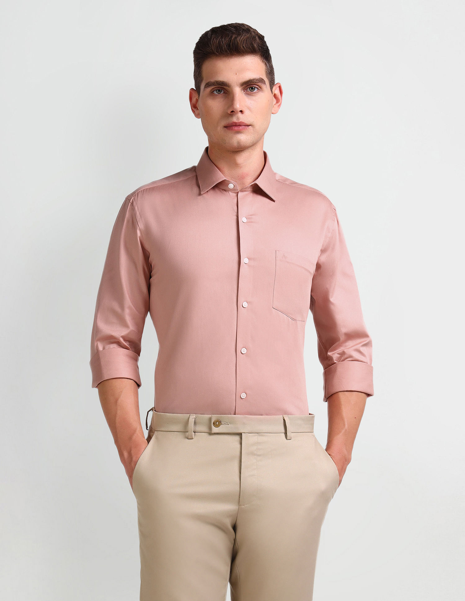 Arrow Manhattan Slim Fit Cotton Shirt