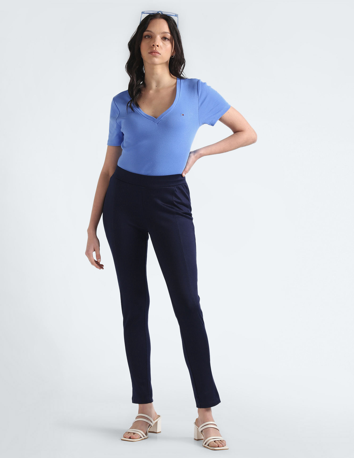Tommy Hilfiger V-Neck Pure Cotton T-Shirt