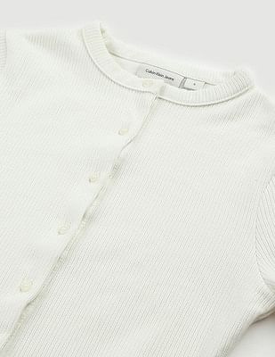 Buy Calvin Klein Jeans Textured Rib Cardigan Top - NNNOW.com