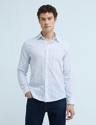 Flying Machine Slim Fit All Over Print Shirt