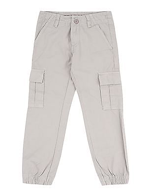 cotton twill cargo joggers