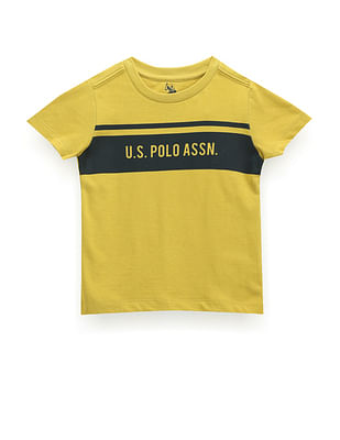 U S Polo Assn Kids Boys Brand Print T-Shirt