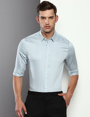 Calvin Klein Jeans Sateen Stripe Slim Shirt