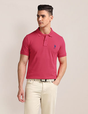 U S Polo Assn Solid Slim Fit Polo Shirt