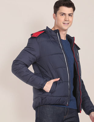 U S Polo Assn Solid Hooded Jacket