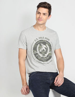 U S Polo Assn Denim Co Crew Neck Graphic Print T-Shirt