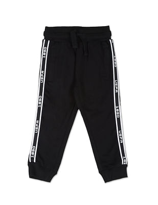 U S Polo Assn Kids Brand Tape Solid Coordinate Joggers