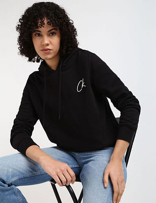 Calvin Klein Jeans Sustainable Embroidered Hooded Sweatshirt