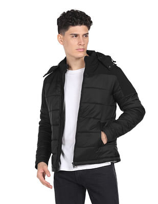 Arrow Sports Detachable Hood Padded Jacket