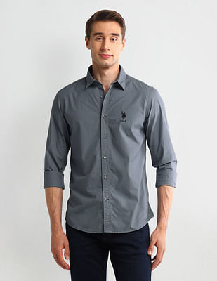 U S Polo Assn Denim Co Solid Slim Fit Shirt