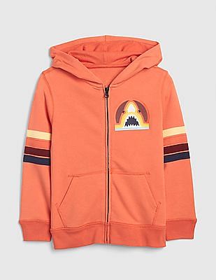 orange graphic hoodie