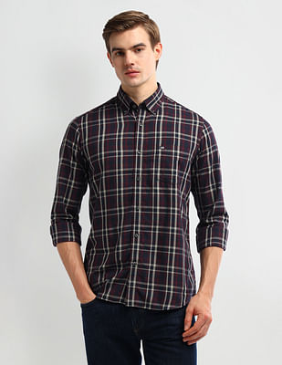 Arrow Sport Tartan Check Slim Fit Shirt