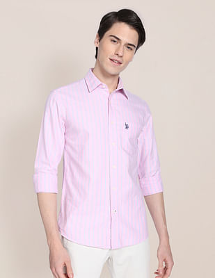 U S Polo Assn Iconic Yarn Dyed Shirt