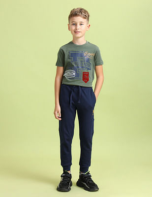 U S Polo Assn Kids Boys Solid Regular Fit Joggers