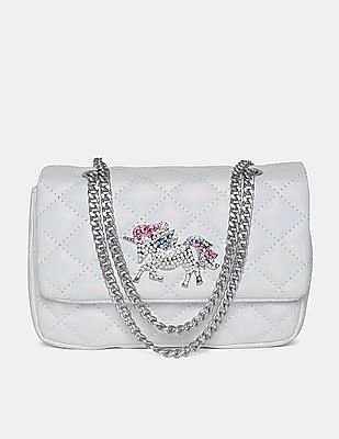 girls white handbag