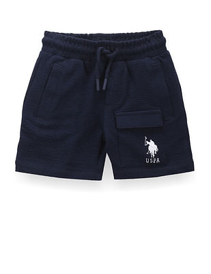 U S Polo Assn Kids Boys Textured Knit Shorts