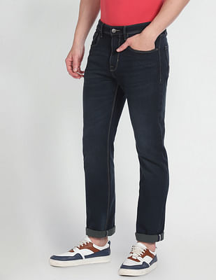 Arrow Sports Mid Rise Rinsed Jeans