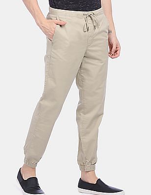 twill joggers with gapflex