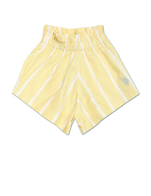 U S Polo Assn Kids Vertical Stripe Viscose Shorts