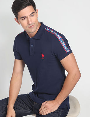 U S Polo Assn Denim Co Solid Cotton Polo Shirt