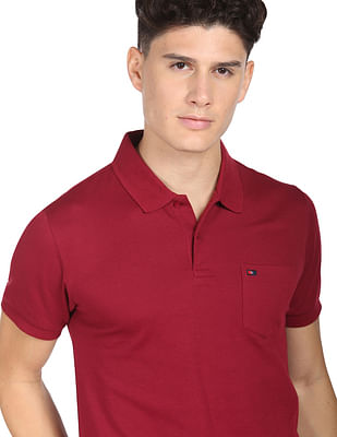 Ad By Arvind Chest Pocket Easy Polo Shirt