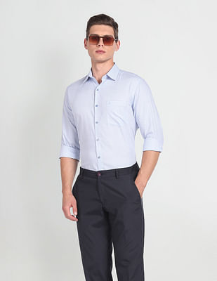 Arrow Manhattan Slim Fit Micro Check Shirt