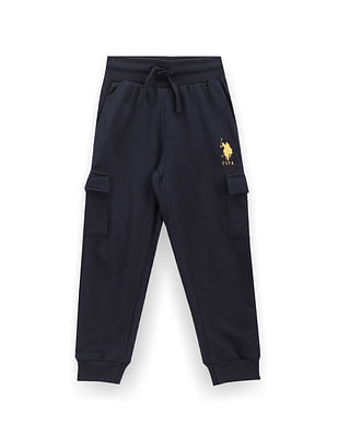 U S Polo Assn Kids Mid Rise Drawstring Waist Joggers