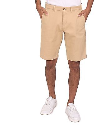 U S Polo Assn Mid Rise Solid Shorts