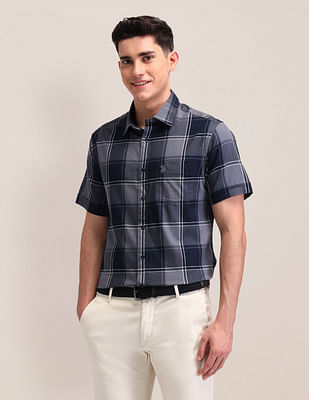 U S Polo Assn Tartan Checked Tailored Fit Shirt