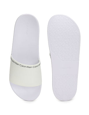 Buy Calvin Klein Men Solid Pool Slides NNNOW