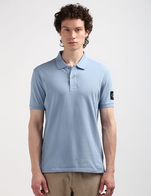 Buy Calvin Klein Sustainable Logo Badge Polo Shirt - NNNOW.com