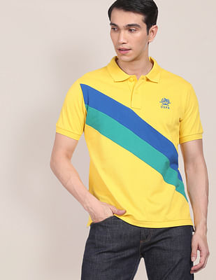 Buy U.S. Polo Assn. Brazil Flag Appliqued Pique Polo Shirt - NNNOW.com