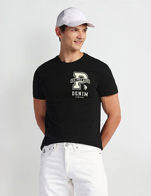 U S Polo Assn Denim Co Graphic Print Crew Neck T-Shirt