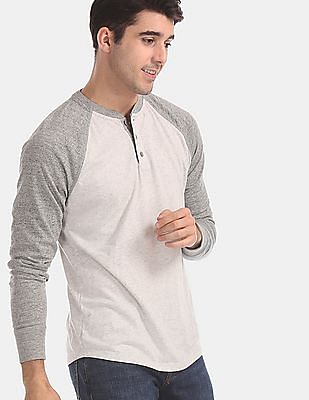 gap waffle henley