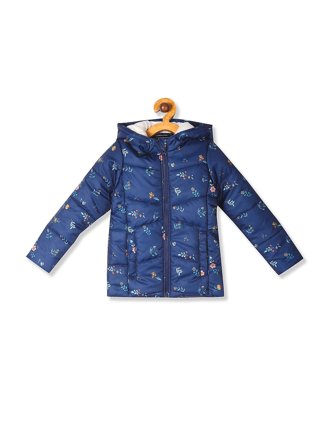 girls blue puffer jacket